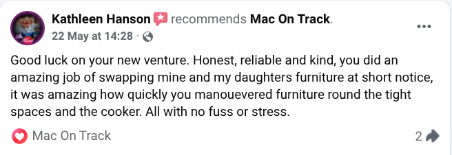 Comment praising a reliable service for quickly measuring and arranging furniture. Comment praising a reliable service for quickly measuring and arranging furniture.